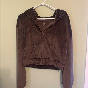 SKIMS Velour Brown Women's Jacket size L